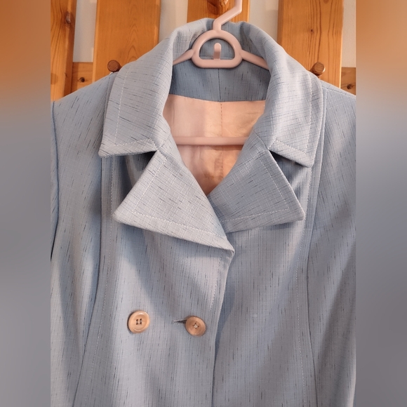 Vintage blue long coat - Picture 2 of 7